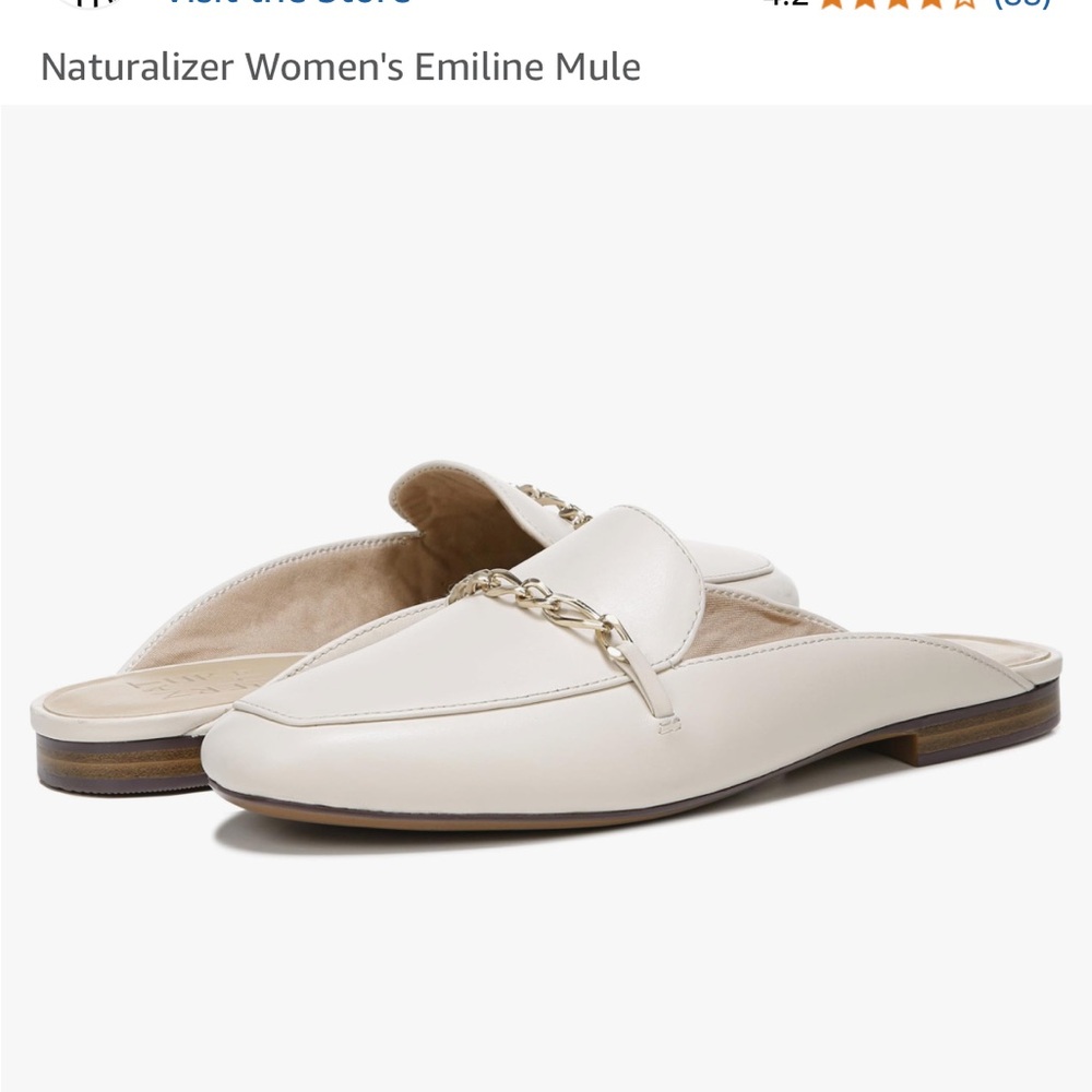 Naturalizer Women's Emiline Mule in Cream NIB size 10